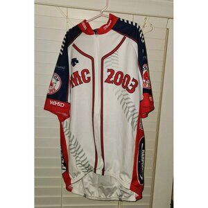 Descente PMC 2003 Boston Red Sox Men's MEDIUM 1/2 Zip Cycling Jersey